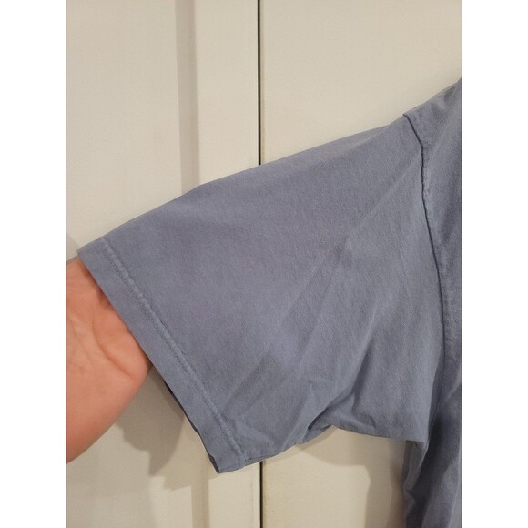 Vintage 90s Mens Large Faded Hawaiian Tribe T-Shirt Blue USA - Picture 3 of 11